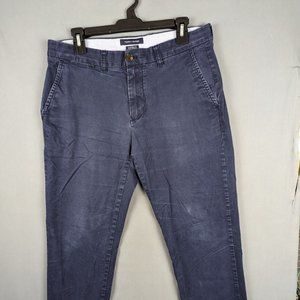 Tommy Hilfiger Pants Men 32x30 Chino Professional Taper Leg Work Navy Blue